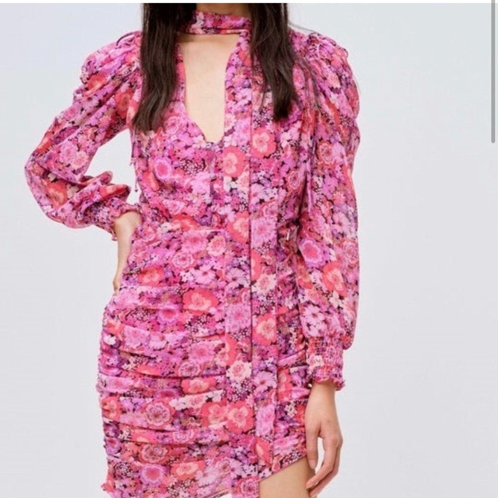 For Love & Lemons Cheyenne Dress in Carnation